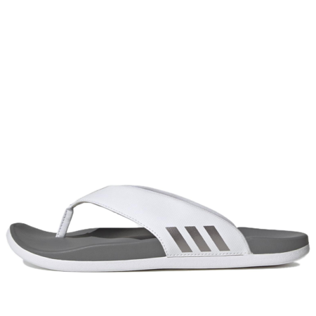 (WMNS) adidas Adilette Comfort Flip Flop 'White Grey' HQ4459