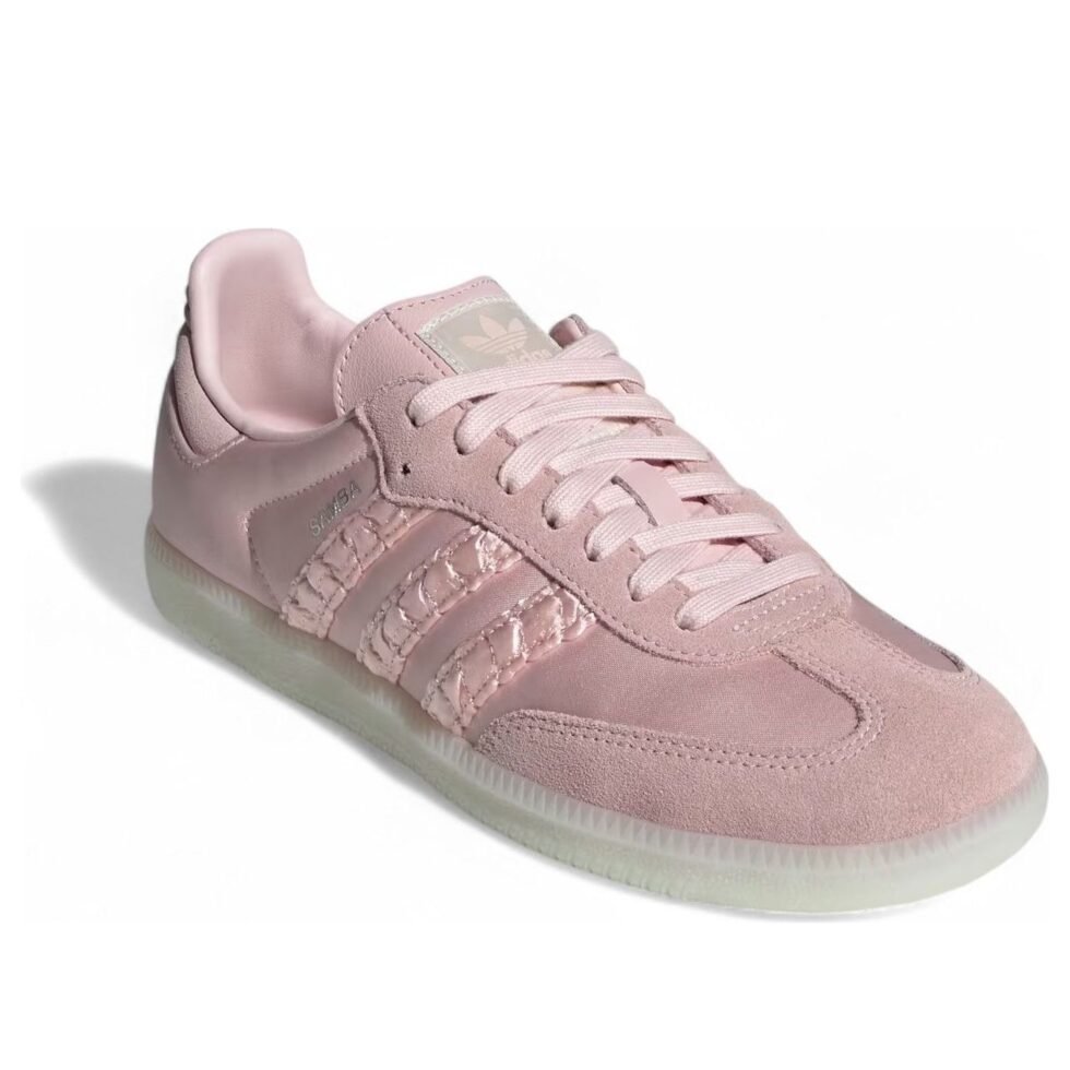 (WMNS) adidas Samba OG Satin 'Sandy Pink' HQ5158 - Image 3