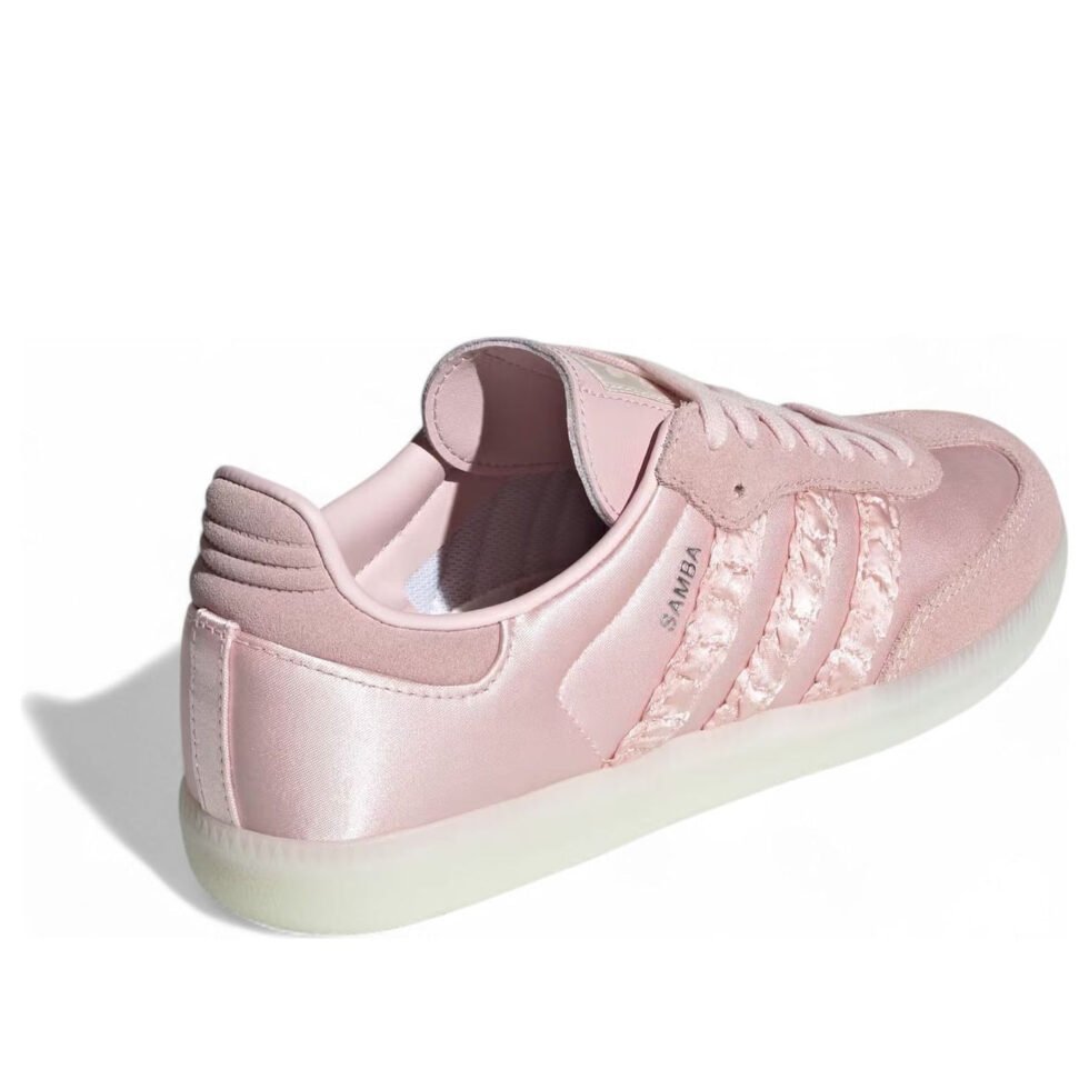 (WMNS) adidas Samba OG Satin 'Sandy Pink' HQ5158 - Image 4