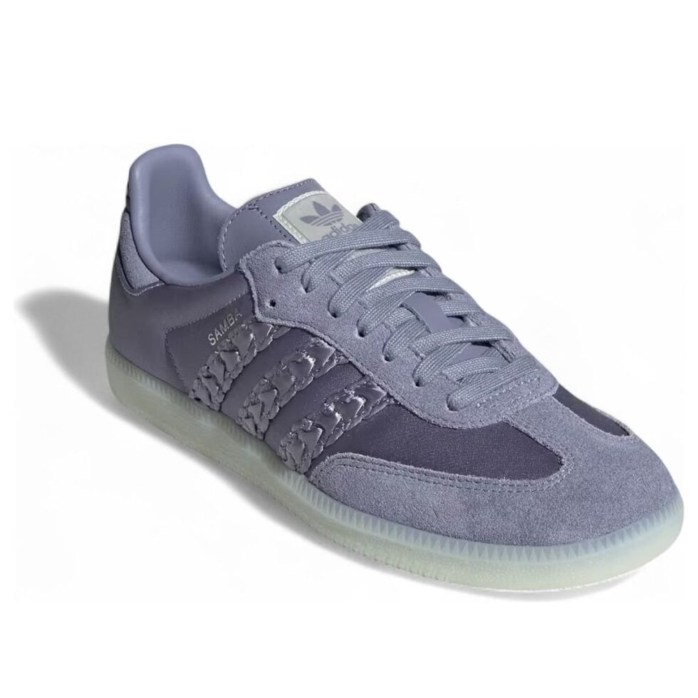 (WMNS) adidas Samba OG Satin 'Silver Violet' HQ5159 - Image 3