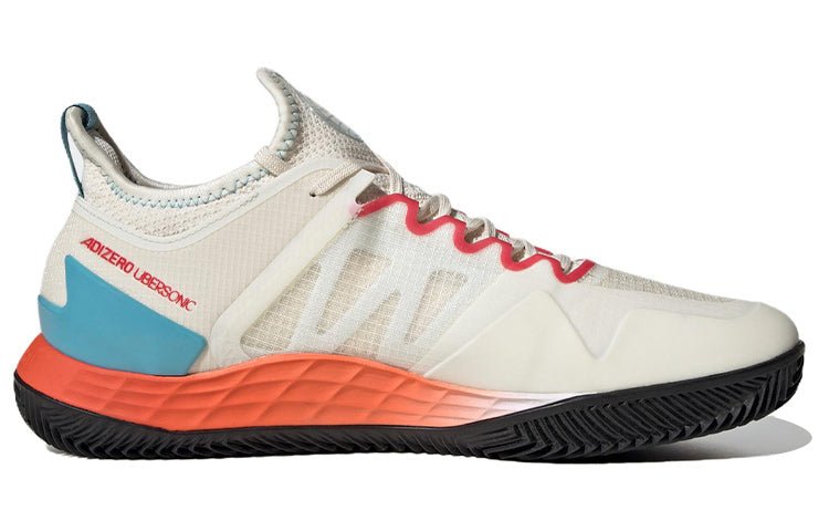 adidas Adizero Ubersonic 4 Clay Court s 'White Silver Metallic Preloved Blue' HQ5930 - Image 2