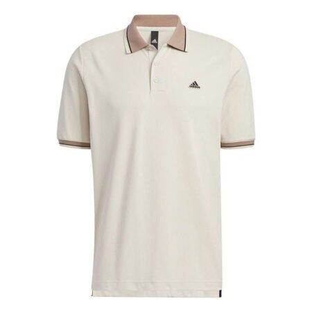 adidas Training Casual Short Sleeve Polo Shirt Tennis 'Beige' HS4392