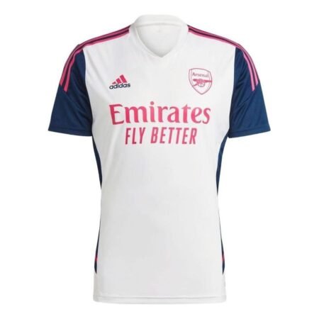 adidas Arsenal Condivo 22 Training Jersey Asia Sizing 'White Navy' HT4436