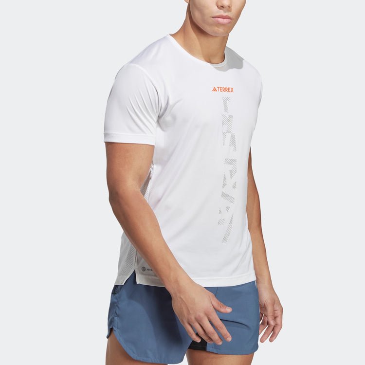 adidas TERREX Agravic Trail Running Tee 'White' HT9442 - Image 4