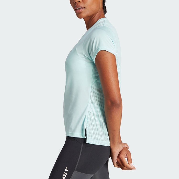(WMNS) adidas Terrex Agravic Trail Running Tee 'Light Aqua' HZ6260 - Image 5