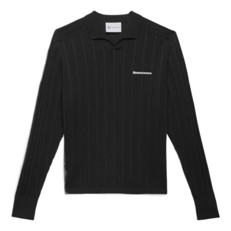 adidas x Pharrell Knit Long Sleeve Jersey Asia Sizing 'Black' IC1406