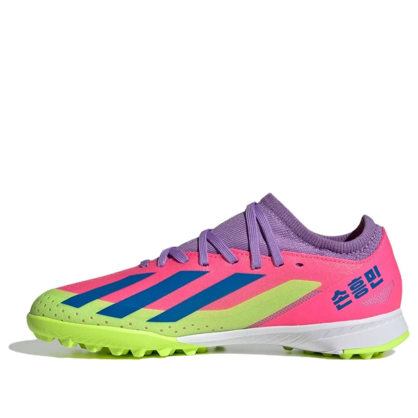(GS) adidas X Crazyfast Son.3 TF 'Lucid Pink Lemon Bright Royal' ID2629