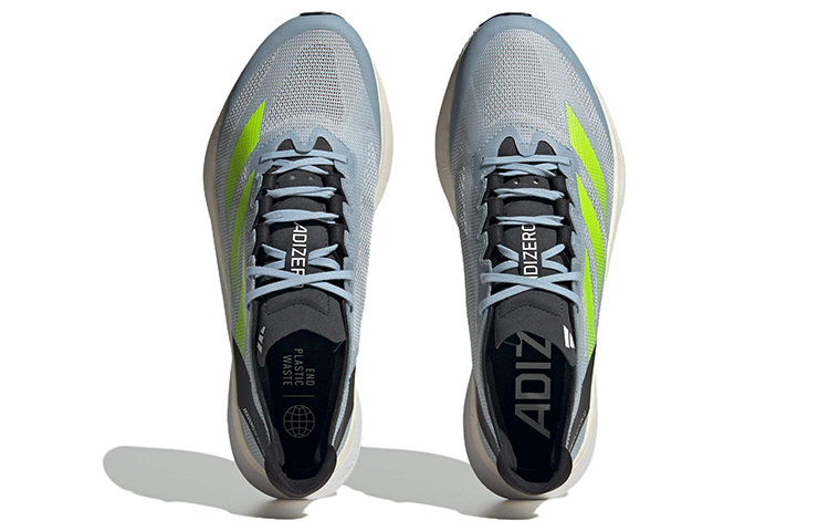 adidas Adizero Boston 12 'Wonder Blue Lucid Lemon' ID4233 - Image 5
