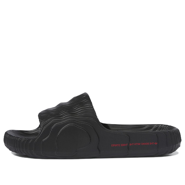 adidas Originals Adilette 22 Slides 'Black Better Scarlet' ID4925