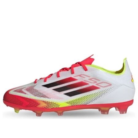 (GS) adidas F50 Elite FG 'Pure Victory Pack White Yellow Neon Red' IE1305