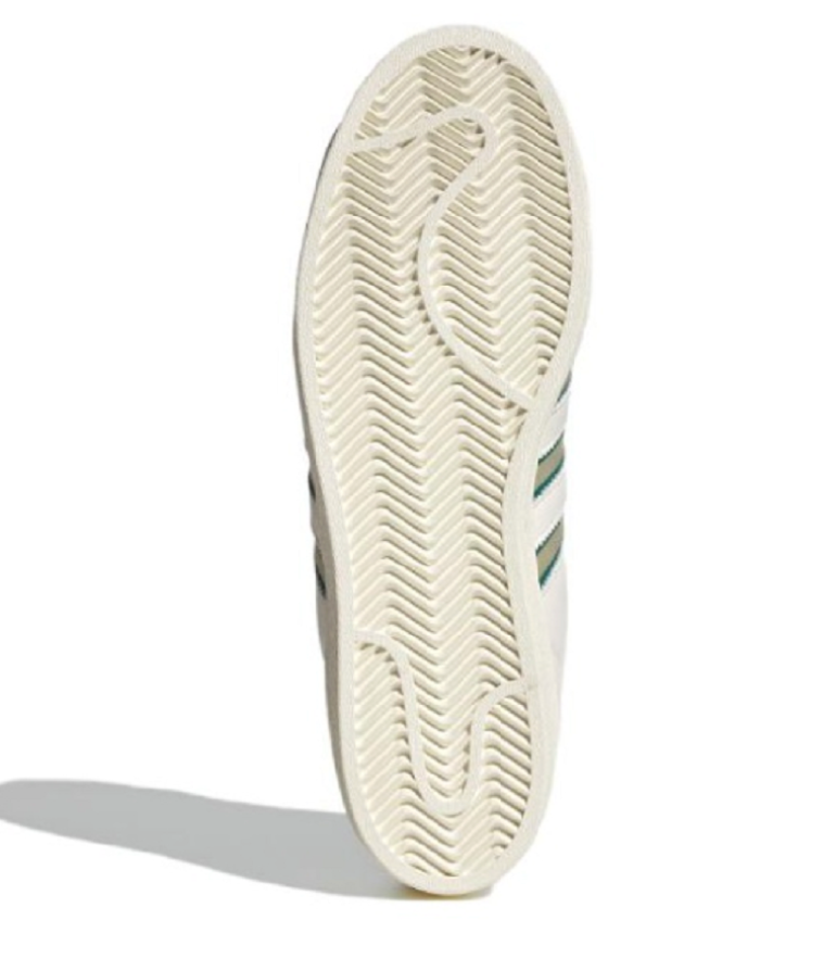 adidas Originals Superstar Shoes 'Cream White Green Gold'  IE2931 - Image 3