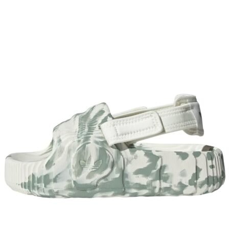 (WMNS) adidas Adilette 22 XLG Slide 'Off White Silver Green' IE5652