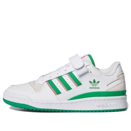 (WMNS) adidas Forum Low 'White Green Pink' IE7422