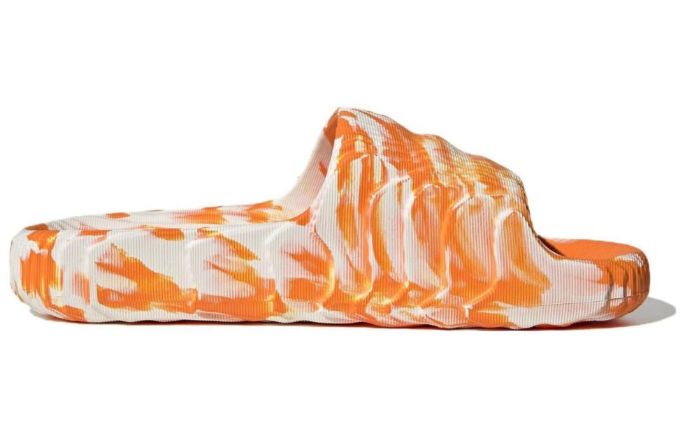 adidas Adilette 22 Slides 'Bright Orange' IE7724 - Image 3