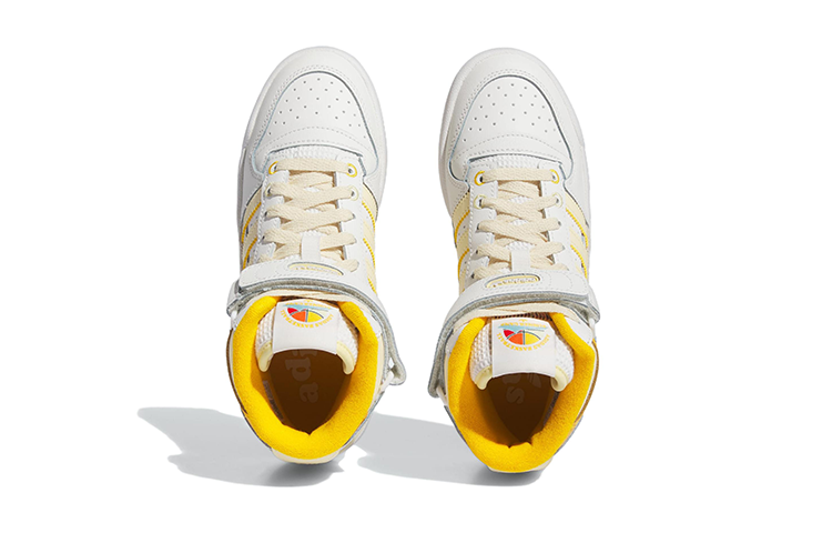 (GS) adidas Originals FORUM Mid 'White Yellow' IF2676 - Image 5