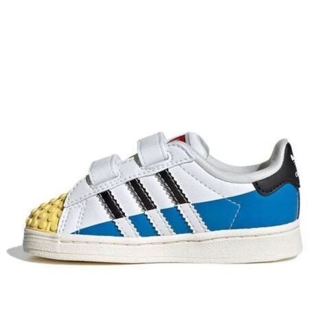 (TD) adidas Superstar x LEGO 'White Yellow Blue' IF2913