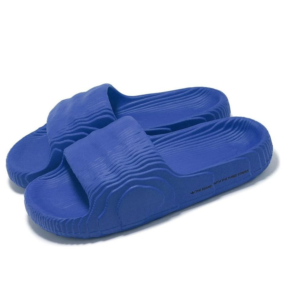 adidas Adilette 22 Slides Asia Sizing 'Blue' IF3662 - Image 3