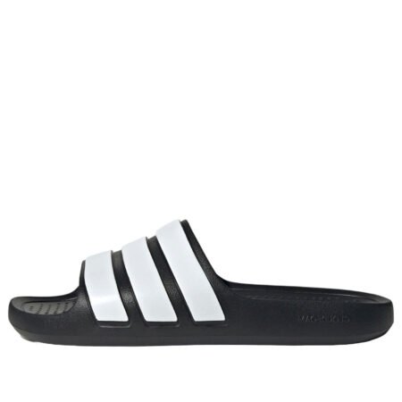 adidas Adilette Flow Slides Asia Sizing 'Black White' IF4134