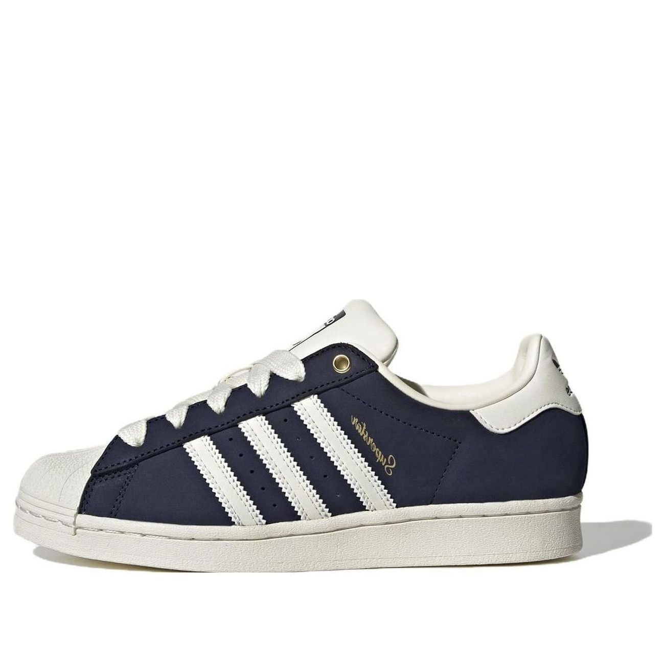 (WMNS) adidas Superstar 'Night Indigo Gold Script' IF7673
