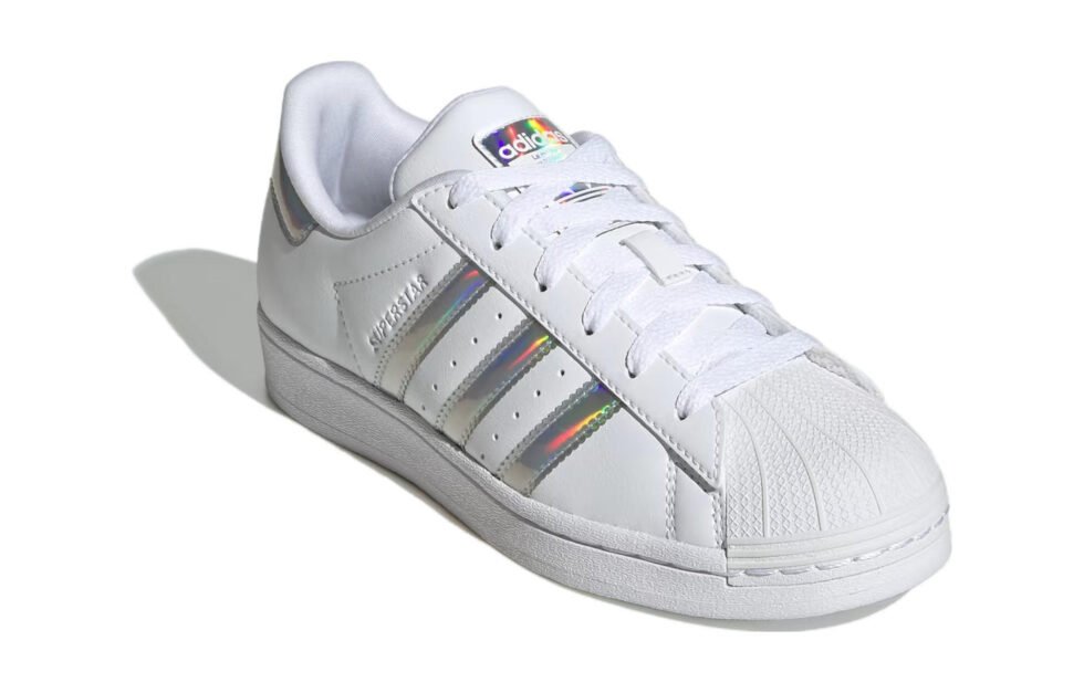 (GS) adidas Superstar 'White Iridescent' IG0238 - Image 3