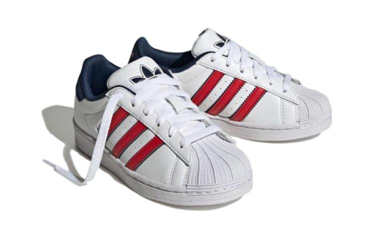 (PS) adidas Superstar 'White Scarlet Indigo' IG0255 - Image 4