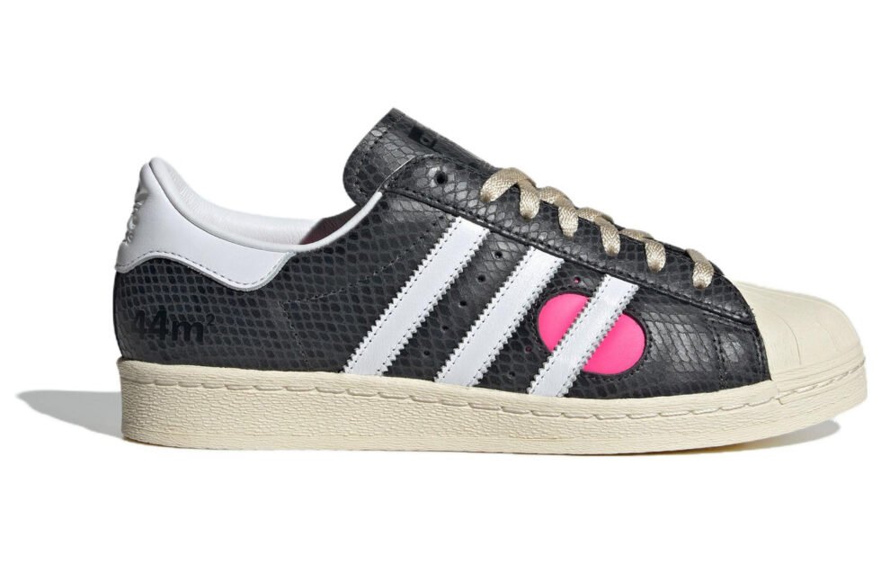 adidas x FACE Studios Superstar 82 'Carbon' IG4125 - Image 3