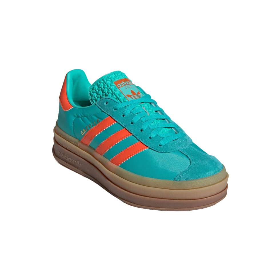 (WMNS) adidas Gazelle Bold 'Mint Rush Impact Orange' IG4386 - Image 3