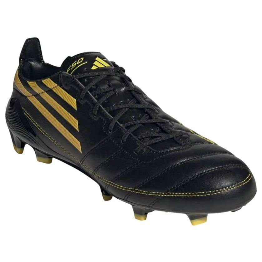 adidas F50 Elite 2010 Leather FG 'Black Yellow' IH0946 - Image 3