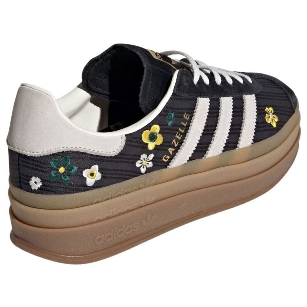 (WMNS) adidas x Liberty London Gazelle Bold 'Black' IH1922 - Image 4