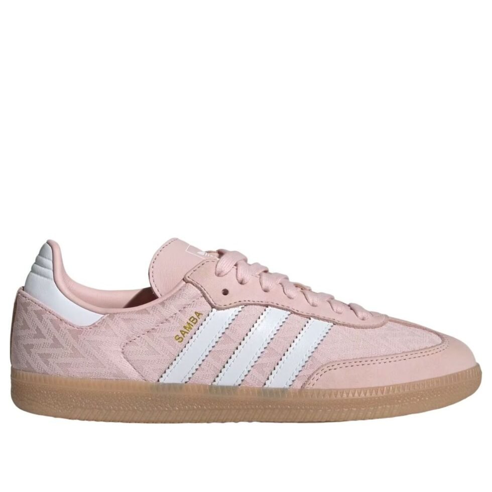(WMNS) adidas Samba 'Sandy Pink Cloud White Gold Metallic' IH3977 - Image 6