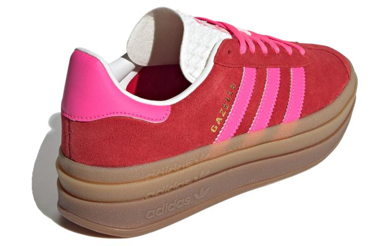 (WMNS) adidas Gazelle Bold 'Collegiate Red Lucid Pink' IH7496 - Image 3