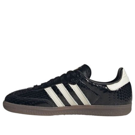 (WMNS) adidas Samba Patent Snakeskin 'Black Off White' IH9015