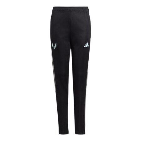 (GS) adidas Messi Pants Asia Sizing 'Black White' IJ4944