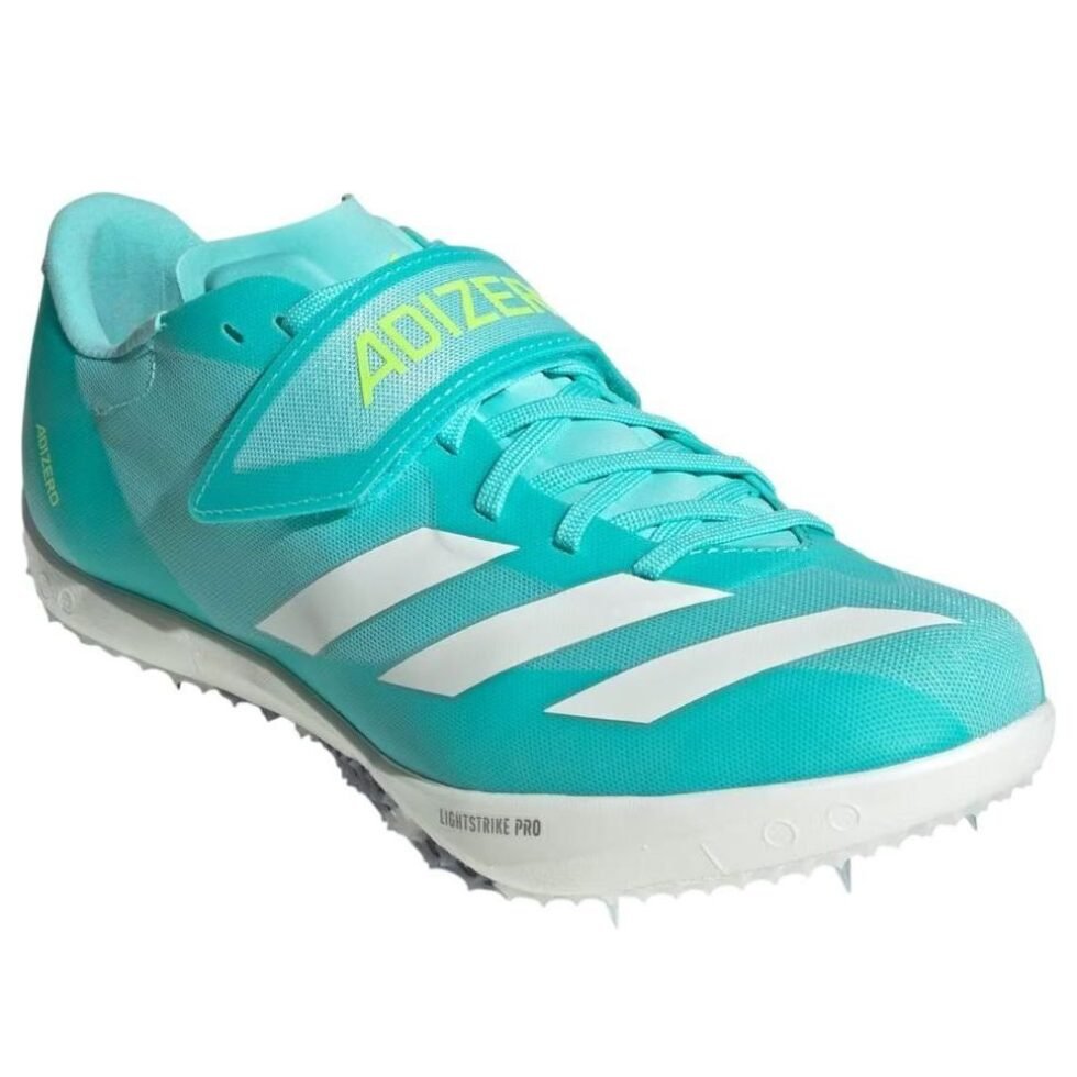 adidas Adizero HJ Track And Field 'Flash Aqua Zero Metalic Lucid Lemon' JH5230 - Image 4