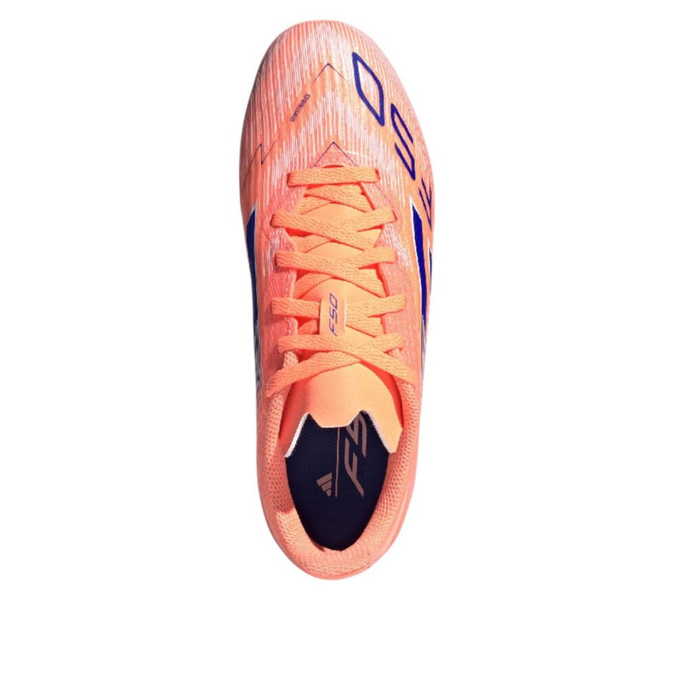 (GS) adidas F50 League MG 'Beam Orange Lucid Blue' JH7751 - Image 4