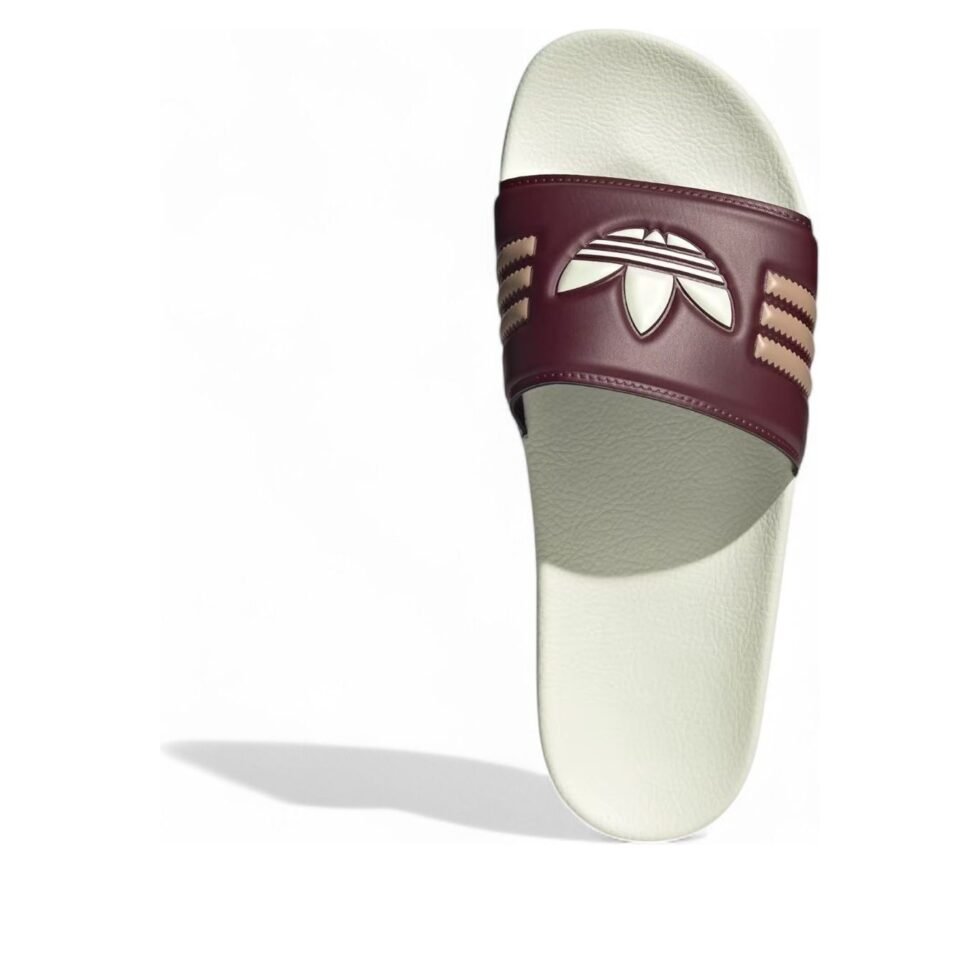 adidas Adilette Slides Asia Sizing 'Shadow Red Cream White' JH7763 - Image 5