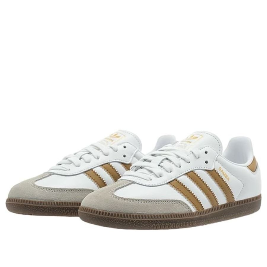 adidas Samba OG 'Cloud White Brown Desert' JH8796 - Image 3