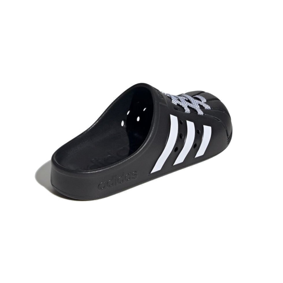 adidas Adilette Clogs Asia Sizing 'Black White' JH9848 - Image 3