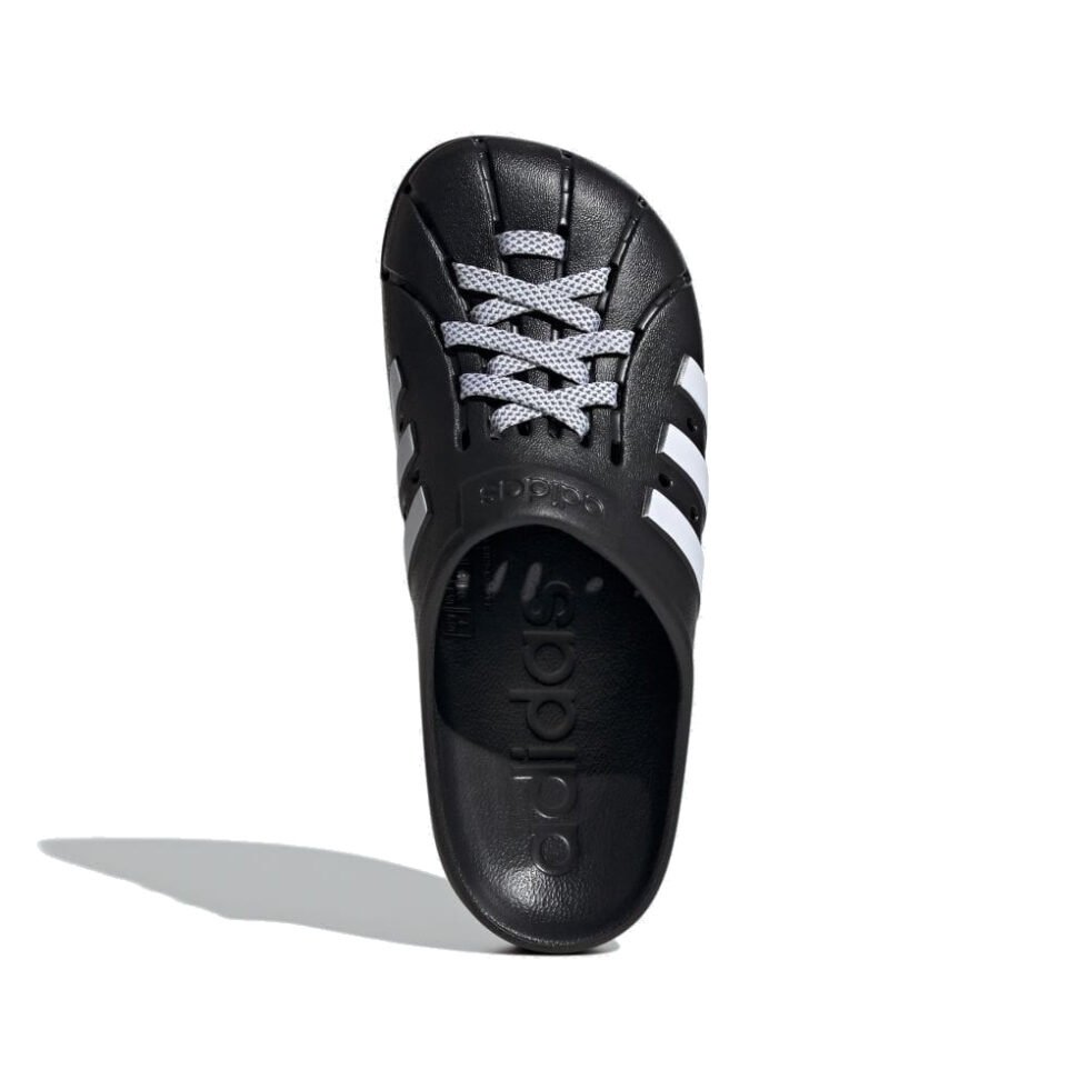 adidas Adilette Clogs Asia Sizing 'Black White' JH9848 - Image 4