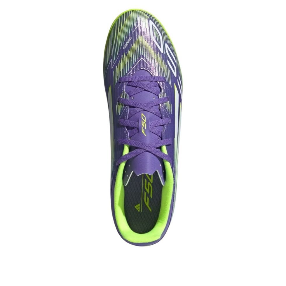 adidas F50 Club Turf 'Purple Rush Lucid Lemon' JI0026 - Image 2