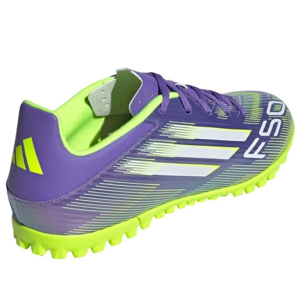 adidas F50 Club Turf 'Purple Rush Lucid Lemon' JI0026 - Image 5