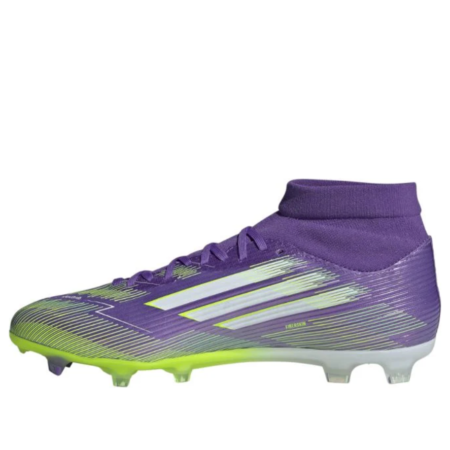 adidas F50 League Mid-Cut FG/MG 'Purple Rush Cloud White Lucid Lemon' JI0886