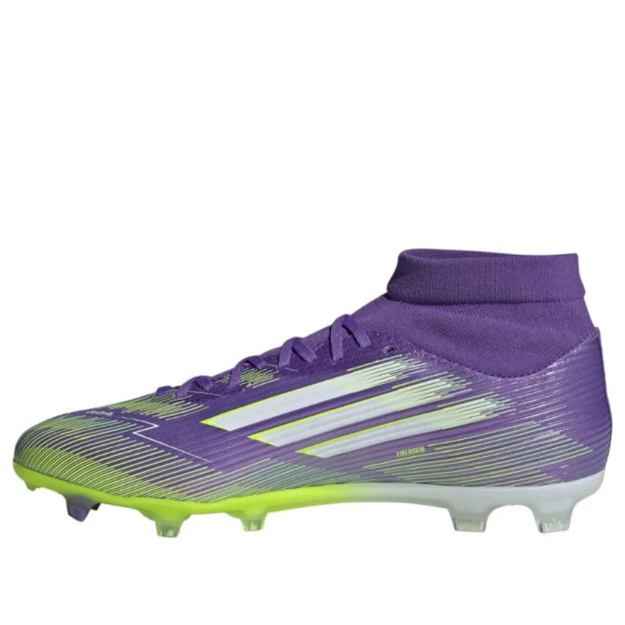 adidas F50 League Mid-Cut FG/MG 'Purple Rush Cloud White Lucid Lemon' JI0886