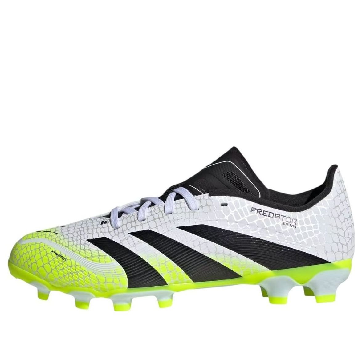 (GS) adidas Predator League MG 'Cloud White Lucid Yellow' JI1147
