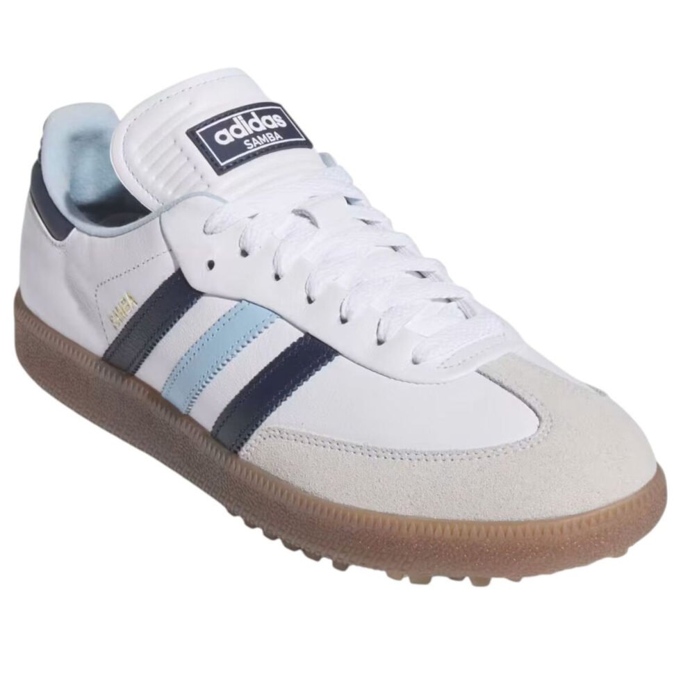 adidas Samba Spikeless Golf 'White Night Indigo Clear Sky' JP8650 - Image 2