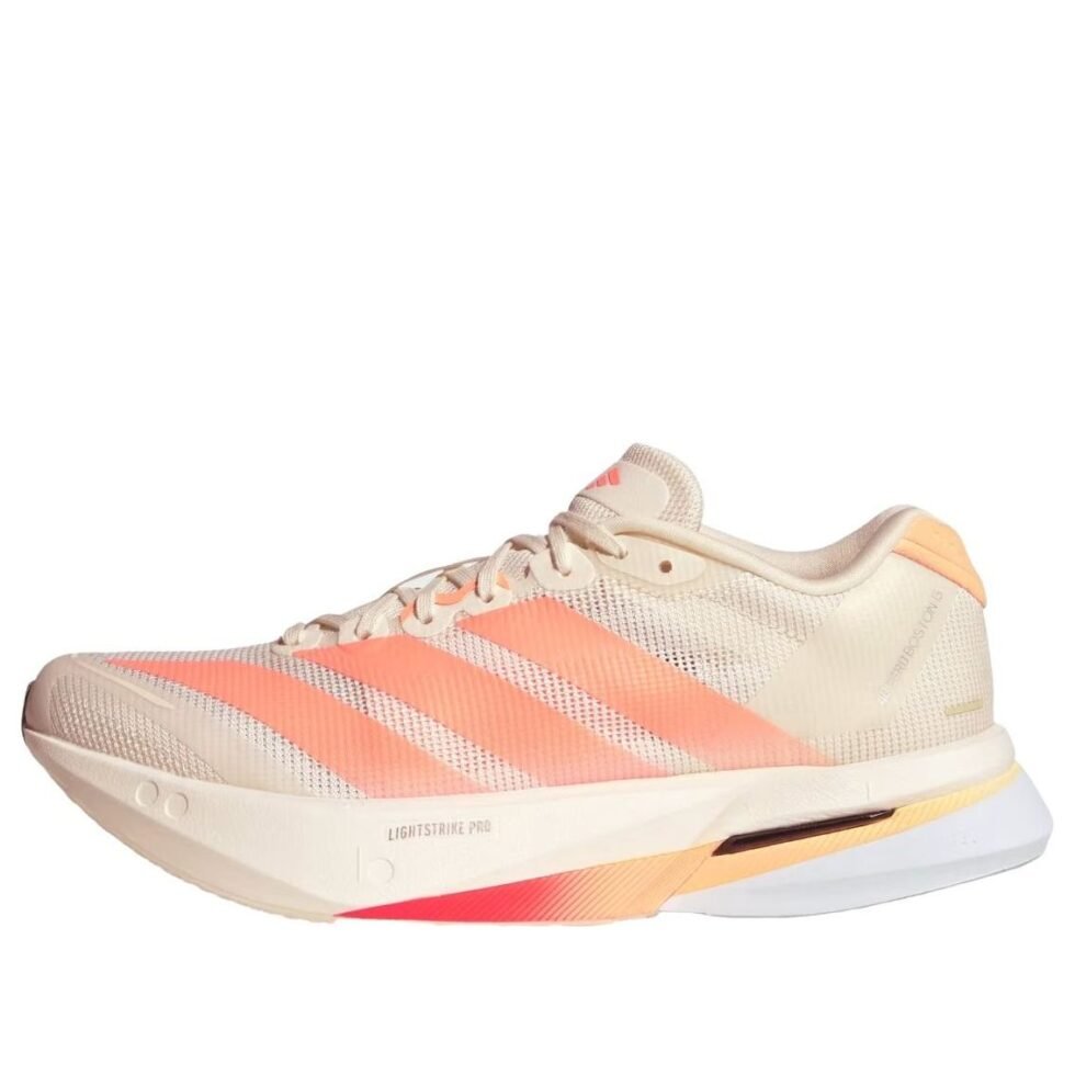 (WMNS) adidas adizero Boston 13 'Off White Beam Orange' JP9249