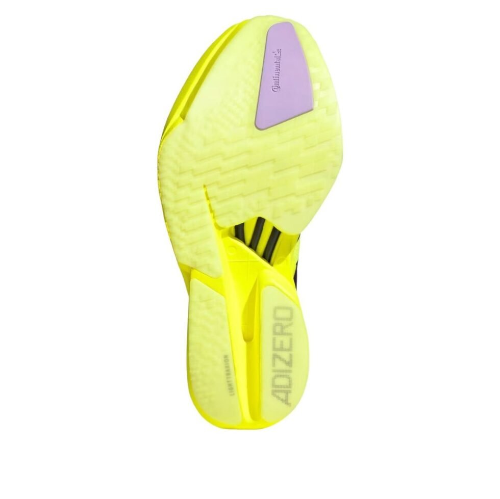 (WMNS) adidas Adizero Adios Pro 4 'Solar Yellow Aurora Plum' JQ1690 - Image 4
