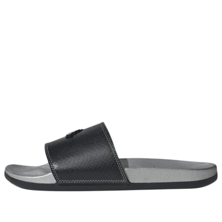 adidas Adilette Comfort Slides Asia Sizing ' Black Silver Metallic' JQ2254