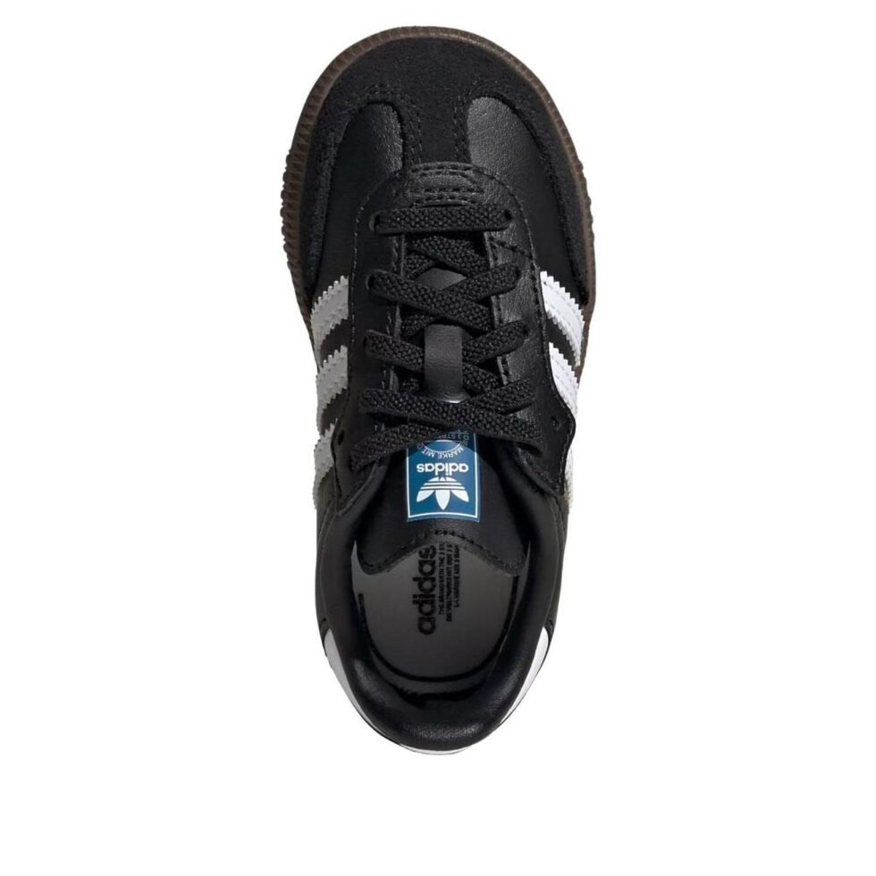 (TD) adidas Samba OG Elastic Lace 'Black White' JQ3192 - Image 2