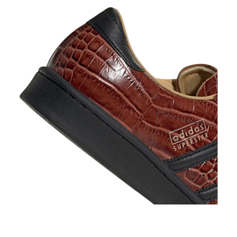 adidas Superstar Vintage 'Brown Croc' JQ3258 - Image 6